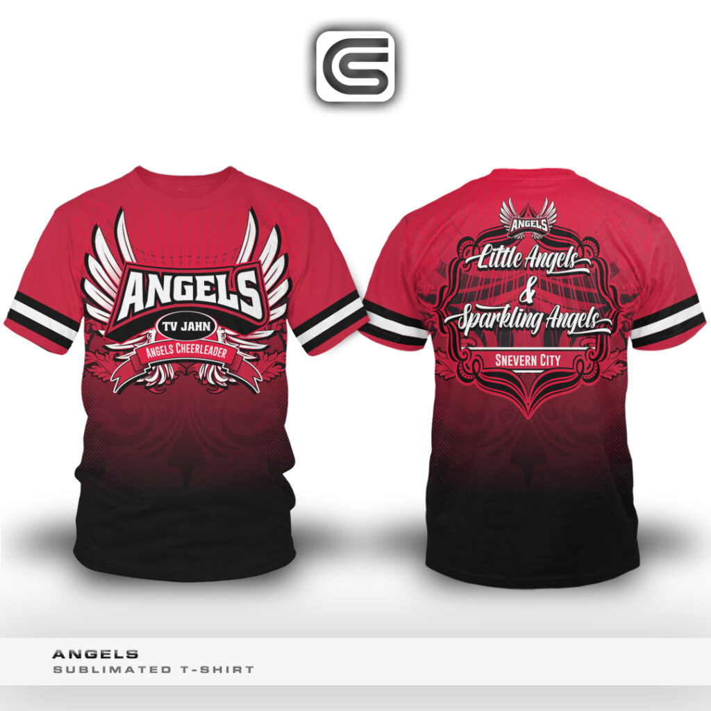 CS Design - AOP Shirt - Angels Cheerleader - ver2